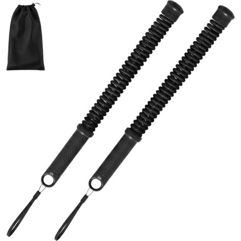 2 pièces sans Corde pour Homme et Femme, 43 cm, Corde de Combat sans Fil,Corde de Combat sans Corde,Cordes lestées Portables sans Corde,Convient pour l'entraînement en intérieur et en extérieur, Boxe (1/5)