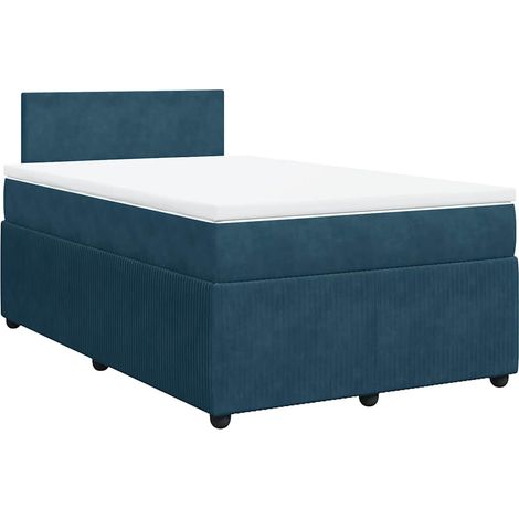 Maison Exclusive - Boxspringbett mit Matratze Blau 120x190 cm Sam