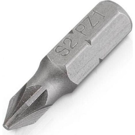 FPLUS puntas dest.pozidriv 3x25 10uds , Puntas Atornillador pozidriv 1/4”                                              Material: Acero