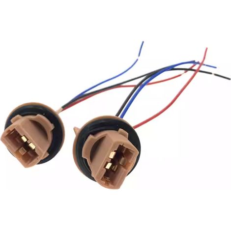 T20 socket with large thread for brake light bulb, side position light, turn signal and reversing light for automobiles (one or two wire harness). (1/5)