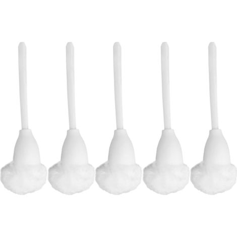 5 brosses WC, nylon/PP, pour rebords WC et angles difficiles (1/5)