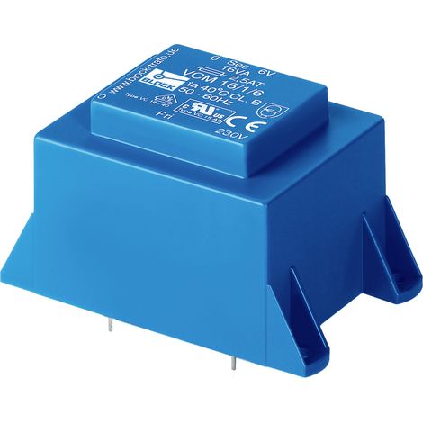 BLOCK VCM 16/1/12 Printtransformator 1 x 230 V 1 x 12 V/AC 16 VA 1.33 A