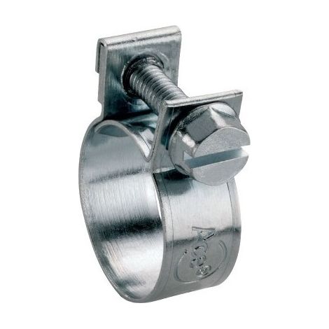 Collar Miniclamp de Acero Zincado W1 Ancho de Banda 9 mm 10 Variedades