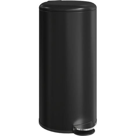 Gain de place au quotidien avec cette poubelle 30L à pédale, couvercle fermeture douce et design étroit (1/5)