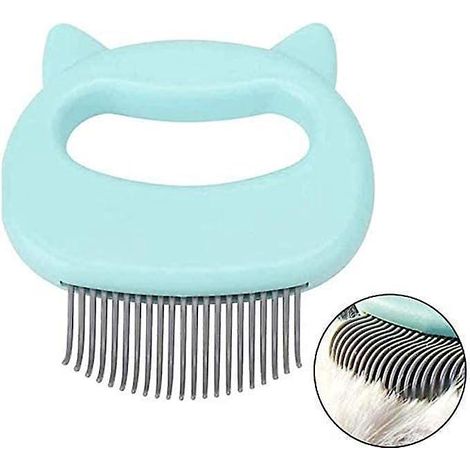 (vert) Peigne De Massage Pour Chat Et Chien - Brosse De Nettoyage Pour Poils De Chat - Style Oreille De Chat