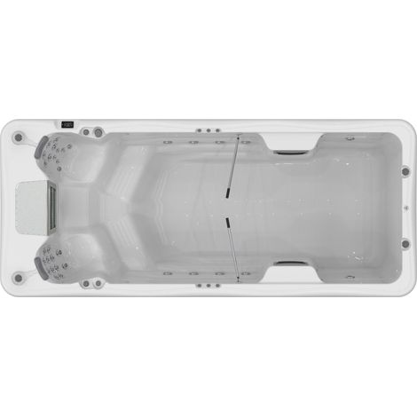 Wellis Amazonas W-Flow Life Swim Spa Außenwhirlpool inkl. Thermoabdeckung Sterling Silver (1/5)