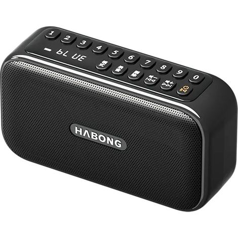 Radio FM portable, enregistreur radio portable rechargeable, Bluetooth sans fil, haut-parleur 5,3 pouces, lecteur de musique portable avec basses puissantes, lecteur MP3 mains libres. (1/5)