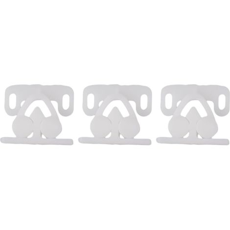 Lot de 3 loquets à ressort pour porte d'armoire, plastique ABS (1/5)