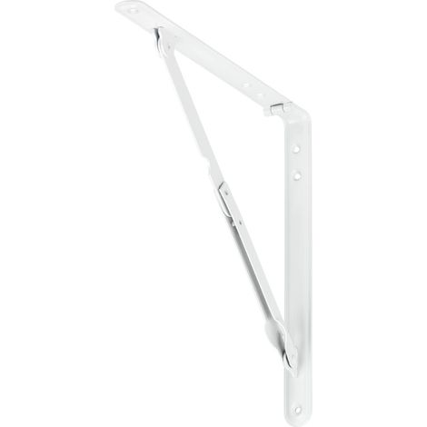 VORMANN Klappkonsole L200xT200mm mit diagonalem Tragarm Stahl,weiß, beschichtet (1/5)