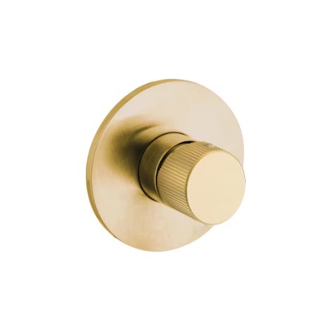Mitigeur encastré pour douche avec plaque Honey Gold brossé Ø 110 mm Paffoni série Jo JO011HGSP  Honey Gold Spazzolato (1/2)