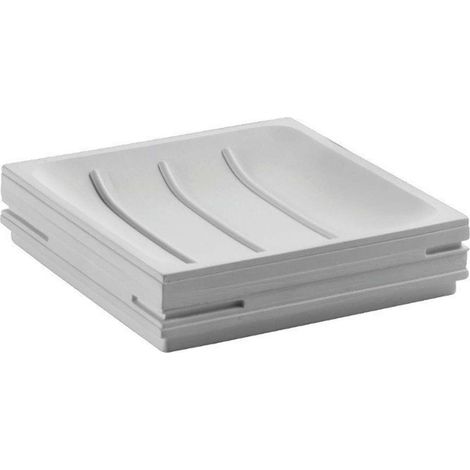 Porte-savon QUADROTTO, blanc (1/3)