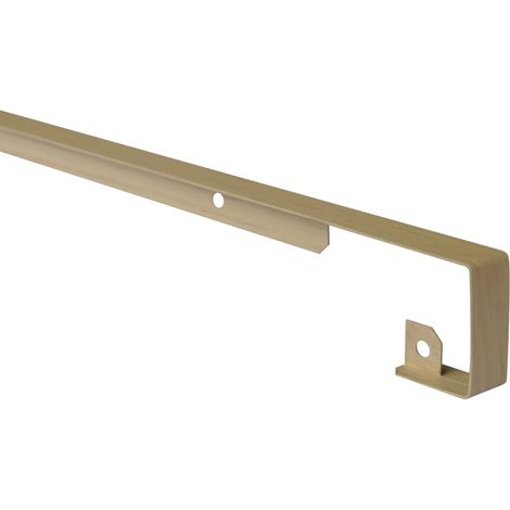 Nordlinger – Profil de jonction en aluminium pour plan de travail – Finition bord à bord bois clair – Épaisseur 38 mm – Largeur 67 cm – Installation rapide