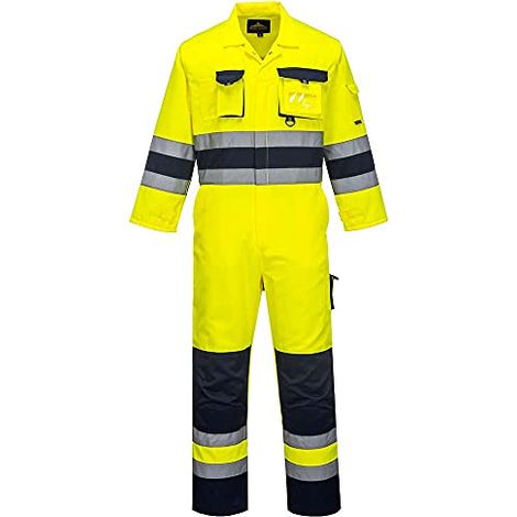 Tuta Intera Nantes Alta Visibilita' Gialla Giallo-Navy S (1/2)