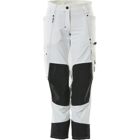 Mascot Hose ADVANCED mit Knietaschen Damen DIAMOND CORDURA 18378 Gr. 40 weiss (1/4)