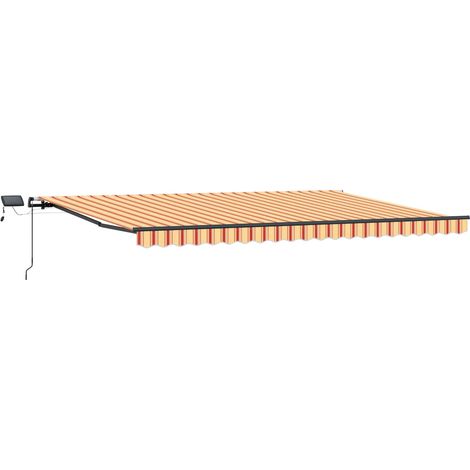 Maison Exclusive - Tenda Retrattile giallo e arancione 500 ×300 cm Tessuto