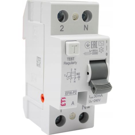Fehlerstrom-Schutzschalter EFI6-P2 AC 40/0.03 ETIM