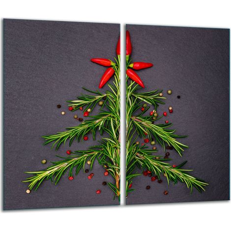 Tabla de cortar de vidrio 2x 30x52 Navidad (1/5)