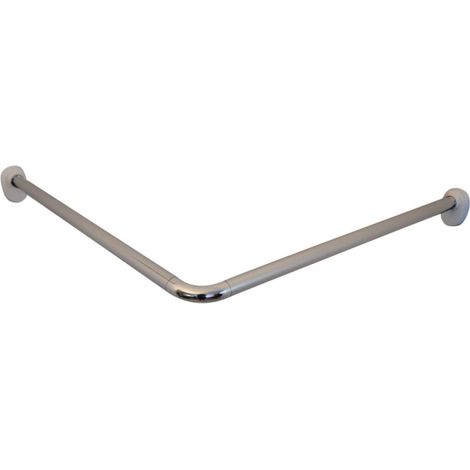 Barre de douche universelle chromée 59500 – Aluminium ajustable 700 à 1650 mm – Fixation plafond recommandée – Diamètre 25 mm – Ridder