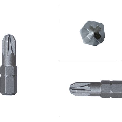 Pozidrive Bits PZ-3 25 mm - Pro 10 Stück