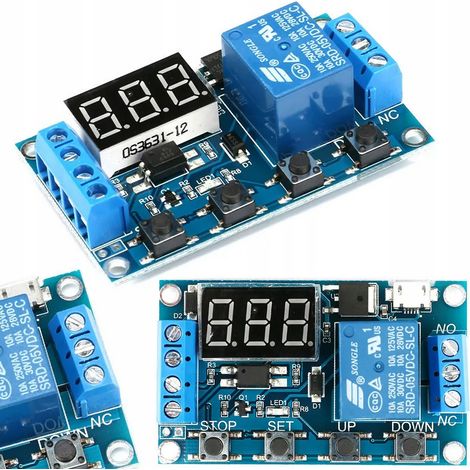 Modulo relè temporizzato 0-999min