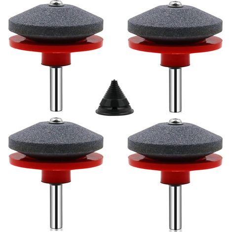 Kit d'affûtage universel pour lames de tondeuse à gazon, quatre pièces, 50 x 47 mm (1/5)