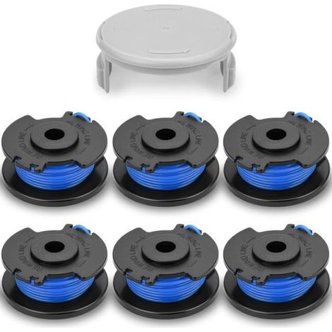 Bobine Fil de Rechange - - Ryobi One+ - Nylon Durable - Installation Facile - Lot de 6 (1/4)