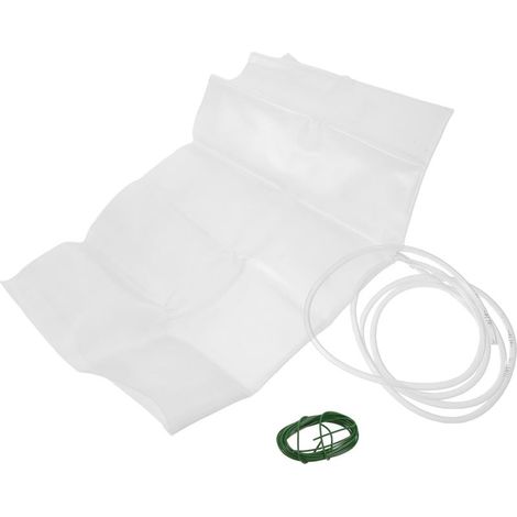 Kit Récupérateur Eau de Pluie Robuste avec Entonnoir Imperméable Tuyau de Drainage et Fil Métallique Diverteur de Fuite de Toit pour Protection et Collecte