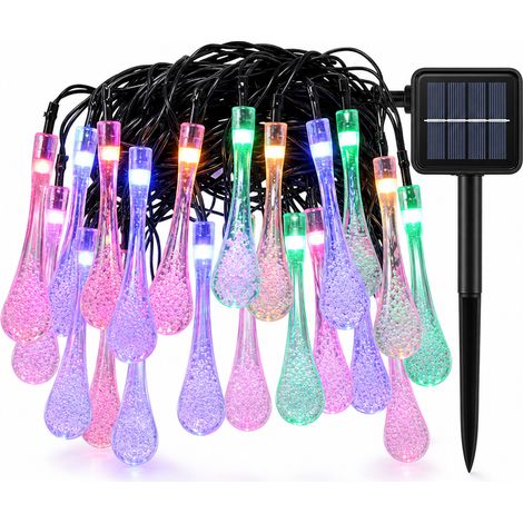 Guirlande Lumineuse LED Gouttes Blanche, 300 LED, 220 V, 8 Modes, Étanche pour Jardin et Noël (1/5)