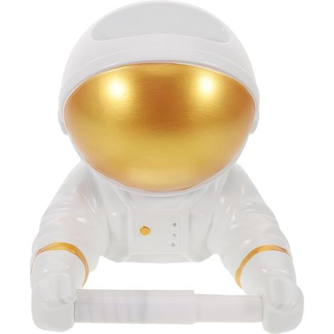 Porte-papier toilette astronaute, sans perçage, fixation murale, organisateur spatial pour salle de (1/5)