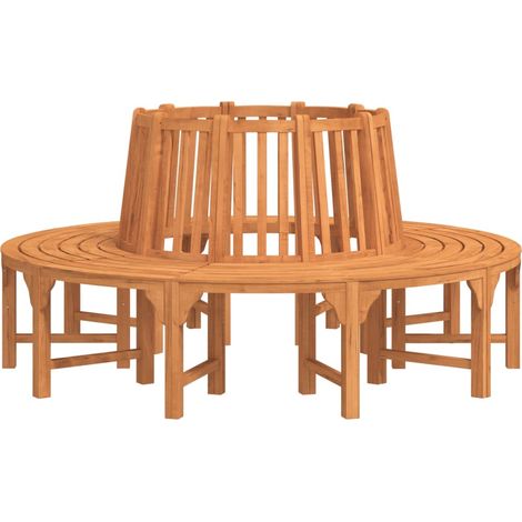 Maison Exclusive - Baumbank Rund Ø208 cm Massivholz Eukalyptus