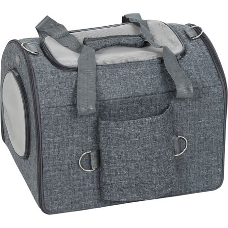 Soft Sided Cat Carrier Bag, Portable Foldable Pet Carrier Shoulder Strap & Removable Mat for Small Pet Up to 10kg (1/5)
