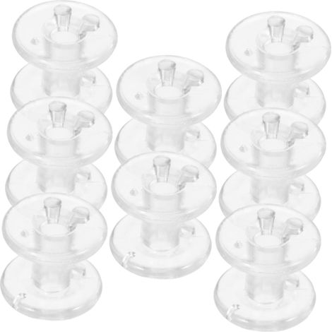 8pièces Lot de Tendeurs Transparents pour Stores Plissés avec Bobines De Retenue De Cordon