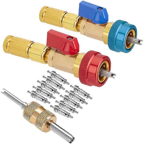 Outil d'extraction rapide de noyau de valve R134A haute/basse pression pour réfrigérant, édition 0705 (1/4)