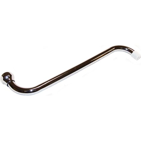 Bocca di ricambio a "S" per rubinetto, senza aeratore 250 mm.