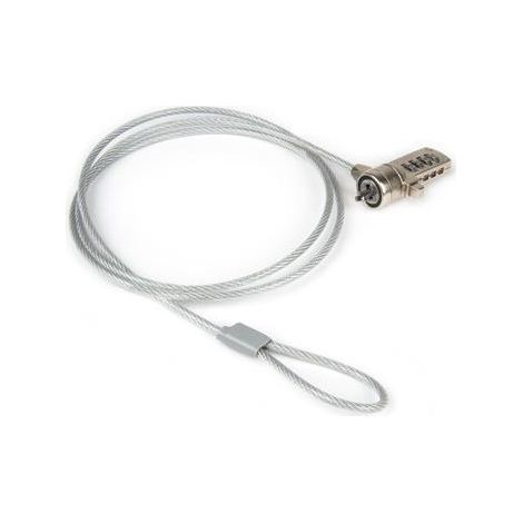 Hamlet XNBLOCK15N cable antirrobo Metálico, Blanco 1,5 m (1/3)