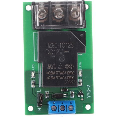 Module de relais à optocoupleur 30A YYG-2 DC12V, déclenchement unidirectionnel haute/basse tension pour isolation électrique (1/5)