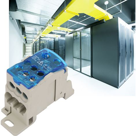 Universeller DIN-Schienen-Klemmenblock für elektrische Verbindungen und Kabelverteilung (1/5)