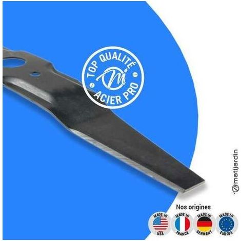 Matijardin – Lames de tondeuse pour Honda HRX 537 et HRX 537 VKEA – Longueur 53 cm et 52 cm – Coupe précise et efficace – Lot de 2 (1/4)