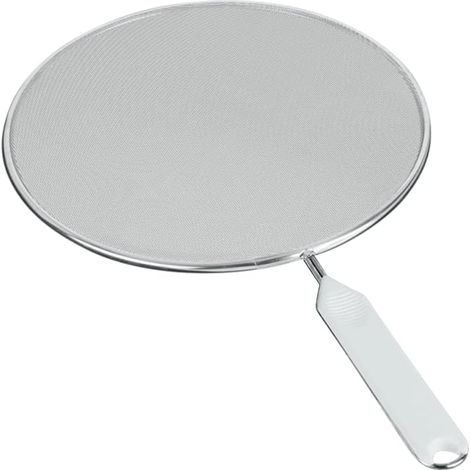 1 - Couvercle Anti-éclaboussures - Acier Inoxydable - Protection Cuisine - Pour Poêles Et Casseroles - Argent - 26x26x5 Cm (1/4)
