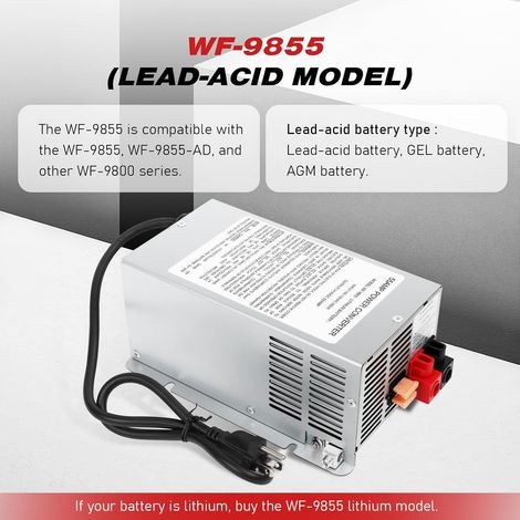 WF-9855 55 Amp Power Converter/Charger for RV Lead-Acid Batteries (WF-9855-AD) (1/4)