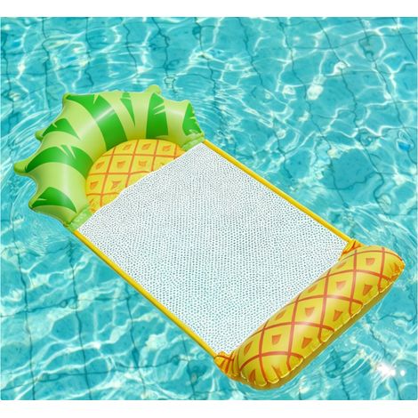 Lot de 2 hamacs gonflables piscine 4-en-1 – Flottants pour adultes et enfants – Capacité 200 kg – Technologie anti-fuite AFDH