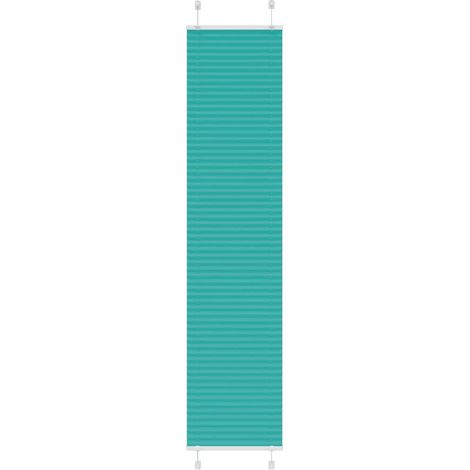 Plissee Petrolgrün 45x200 cm Stoffbreite 44,4 cm Polyester