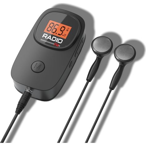 Petite Radio FM, Radio Transistor Portative à Pile avec Auriculaire, Écran LCD, Clip Dorsal, Petits Cadeaux pour la Famille et Les Personnes Âgées (1/5)