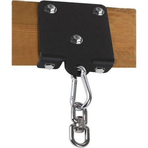 CSPARKV Crochet de suspension robuste pour sac de boxe, rotation à 360 °, crochet de poutre en bois pour entraînement de boxe, Muay Thai, yoga aérien, balançoire et hamac (1/4)