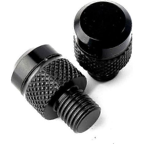 Accessoires moto pour BMW S1000R, S1000XR, S 1000 RS, 1000 XR (2021-2022) : bouchons de rétroviseurs en aluminium CNC M101,25, vis et boulons. Couleur : noir (sans logo). (1/4)