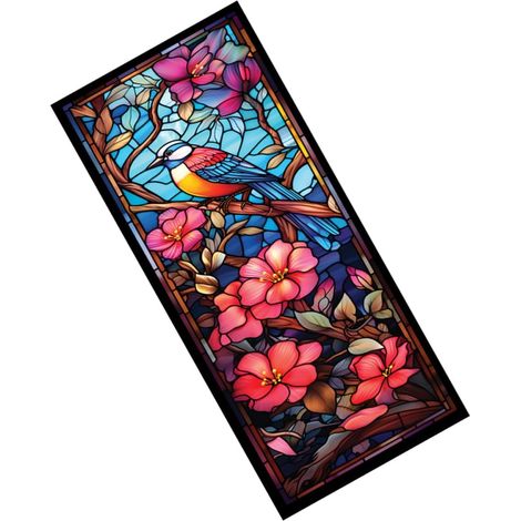Autocollant pour Fentre en PVC Impermable Motif Oiseaux et (1/5)