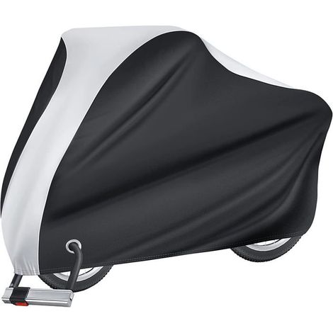 Housse de vélo d'extérieur, imperméable, résistante à la pluie, au soleil, aux UV, à la poussière et au vent, avec trou pour (1/4)