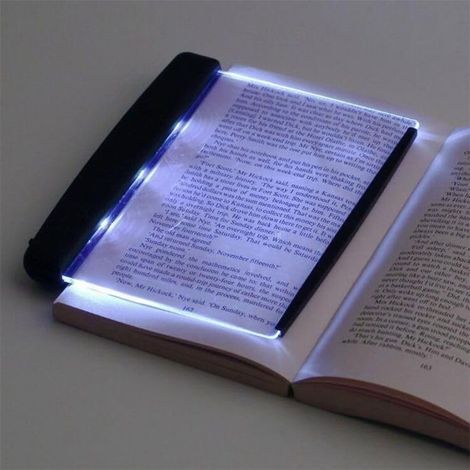 Lampe de lecture LED fine pour la nuit, panneau pleine page avec (1/5)