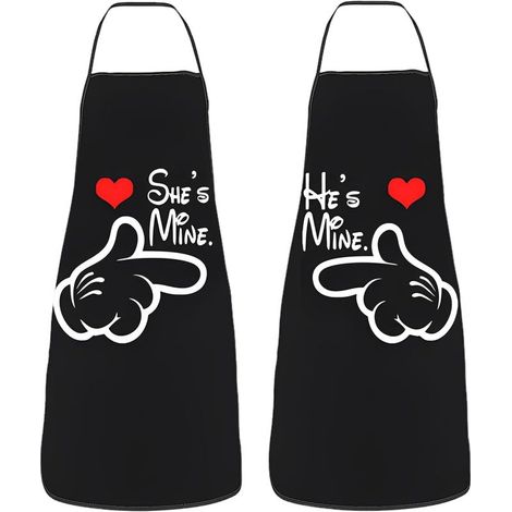 2 Pcs Tablier De Cuisine, Tablier cuisine humour Fantaisie Sexy et Drôle Tablier Humoristique Réglable Tablier Barbecue Humour Cadeau Rigolo pour Hommes et femmes (1/4)