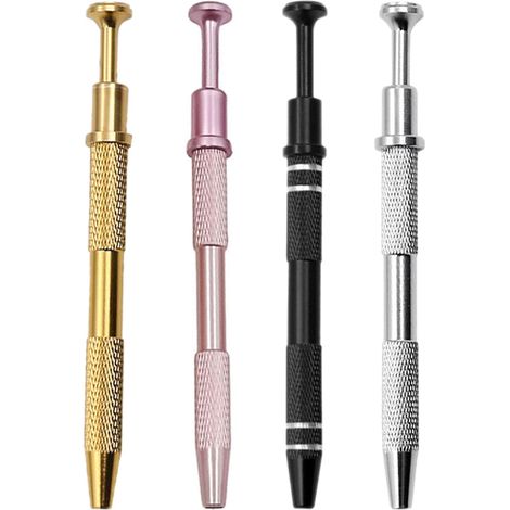 Outil de ramassage de bijoux à 4 griffes (lot de 4) - Pince de préhension pour petites pièces, composants, circuits intégrés, vis, fabrication de bijoux - Outil de récupération de (1/5)